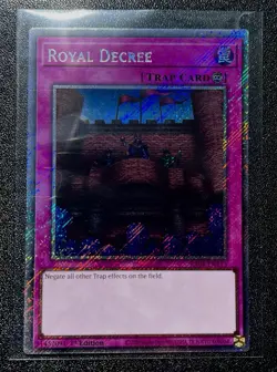 Royal Decree Platinum Secret Rare 1st Edition Mint Yu-Gi-Oh! Card [RA04-EN113] - Image 1