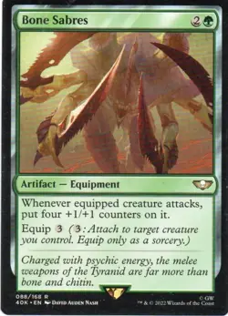 MTG: Warhammer 40,000: Bone Sabres: Lightly Played Condition - Image 1