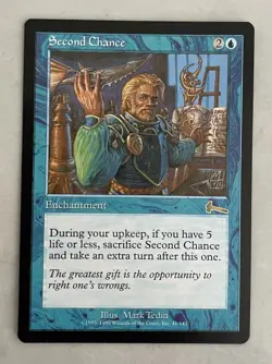 Second Chance (UNPLAYED) [MTG Urza's Legacy Regular] - Image 1