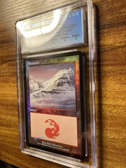 MTG?MOUNTAIN FOIL?7th Edition CGC 9 MINT Land 2001 ROB ALEXANDER Art POP 4 ! - Image 4