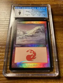 MTG?MOUNTAIN FOIL?7th Edition CGC 9 MINT Land 2001 ROB ALEXANDER Art POP 4 ! - Image 5