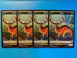 MTG 4x Snake # 15 / Beast # 10 Token Commander 2020 Magic the Gathering x4 NM - Image 2
