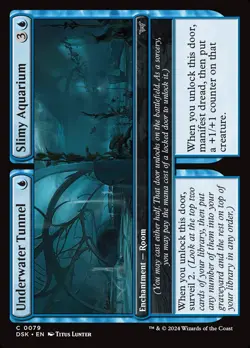Magic the Gathering (mtg): DSK: Underwater Tunnel / Slimy Aquarium (x 4) - Image 1