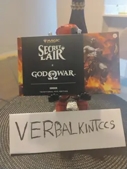 Secret Lair x God of War: Greek Foil Edition Playstation Superdrop MTG IN-HAND! - Image 1