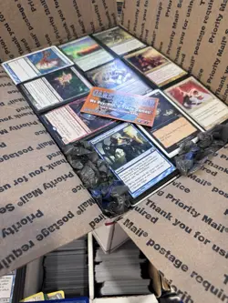 ??17lbs+ 4200+ UNSEARCHED Magic The Gathering Bulk Lot LP/NM w/ Rares & Foils? - Image 1