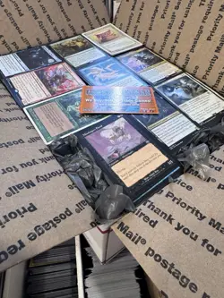 ??17lbs+ 4200+ UNSEARCHED Magic The Gathering Bulk Lot LP/NM w/ Rares & Foils? - Image 1