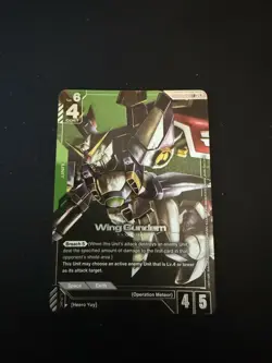Wing Gundam ST02-001 LR+ Legend Rare Alternate Art Starter Deck Gundam Card Game - Image 1
