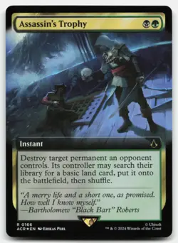 MTG Assassin's Trophy (Extended Art) Foil R Universes Beyond: Assassin's Creed 1 - Image 1