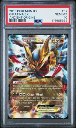 PSA 10 GEM MINT Giratina EX Ancient Origins Full Art Holo Pokemon Card #57/98 - Image 1