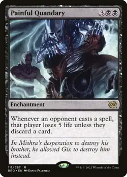 MTG Painful Quandary The Brothers' War 111/287 Regular Rare - Image 1