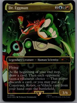 2025 MTG Magic the Gathering Secret Lair Sonic Borderless Foil #2084 Dr Eggman - Image 1