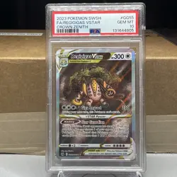 2023 POKEMON SWORD & SHIELD CROWN ZENITH #GG55 FULL ART/REGIGIGAS VSTAR PSA 10 - Image 1