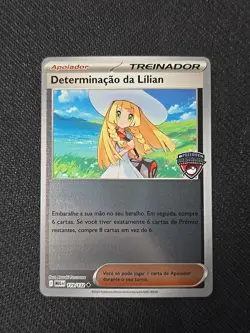 Portuguese Pokemon Lillie’s Determination 119/132 Regional Promo Mega Evolution - Image 1