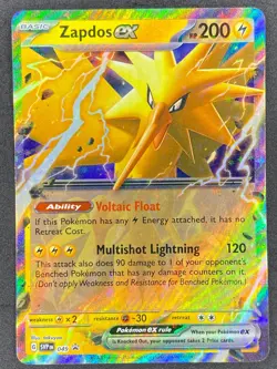 Pokemon Zapdos ex SVP049 SV Black Star Promo NM - Image 1