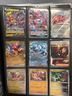 Pokemon - 9 Cards - binder bundle card lot Ex V Gx Trainers Mixed - Image 1