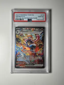 Pokemon 2024 Greninja ex 214/167 SIR Twilight Masquerade GEM MINT PSA 10 - Image 1