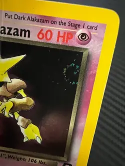 Pokemon TCG Dark Alakazam with SWIRL Team Rocket 1/82 Holo Unlimited Holo DMG - Image 3