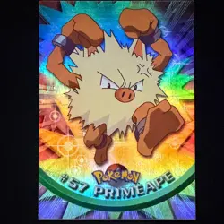 topps Pokemon TV Animation Edition Series 1 Rainbow Holo Foil #57 Primeape - Image 1