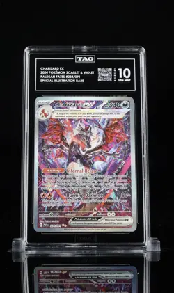 TAG 10 Charizard ex 234/091 Pokemon Paldean Fates Special Illustration Rare 2024 - Image 1