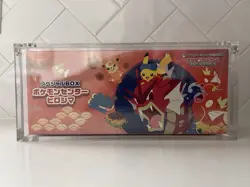 Pokemon Center Japan Tohoku Hiroshima Poncho Pikachu Box Acrylic Case Magnetic - Image 1
