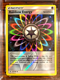 Rainbow Energy Reverse Holo #137 - CGC NM/MINT+ 8.5 - Sun & Moon - Pokemon TCG - Image 2