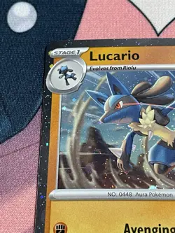 Lucario - Pokemon Cosmos Holo SV01: Scarlet & Violet Base 114/198 Stamped Promo - Image 2