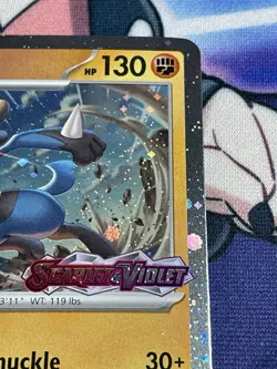 Lucario - Pokemon Cosmos Holo SV01: Scarlet & Violet Base 114/198 Stamped Promo - Image 3