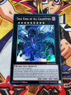 True King of All Calamities macr-en046 1st Edition (NM/VLP) Super Rare Yu-Gi-Oh! - Image 1