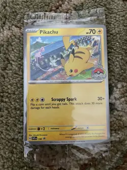 Pikachu SVP190 - S&V World Championship 2024 Promo Pokemon Card - Sealed - Image 1