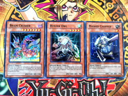 Brain Crusher/Masked Chopper/Owl gx03-en001/02/03 (NM/VLP) Super Rare Yu-Gi-Oh! - Image 1