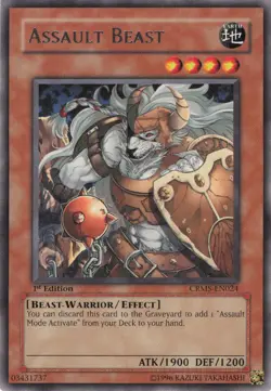 Yugioh Assault Beast CRMS-EN024 Rare 1st Edition NM - Image 1