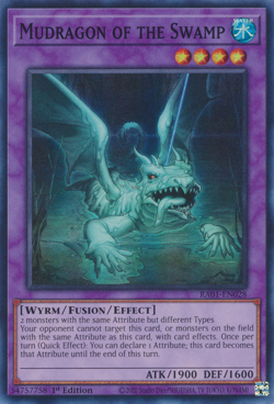 Yugioh! 1x Mudragon of the Swamp RA01-EN028 Prismatic Ultimate Rare 1st Ed NM - Image 1