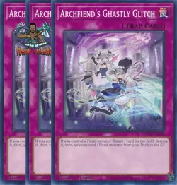 Yugioh! 3x Archfiend's Ghastly Glitch MP23-EN238 Common 1st Ed NM - Image 1