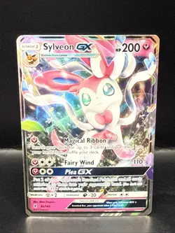 Pokemon Sylveon GX Full Art Holo Card 92/145 Sm-Guardians Rising - Image 2