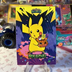 Pikachu - Cracked Ice Holo - Card Database Halloween 2024 - Pokemon Card NM - Image 1