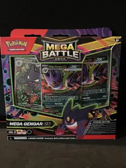 Pokemon TCG Mega Gengar Ex Battle Deck Factory Sealed 2025 New Trading Cards - Image 1