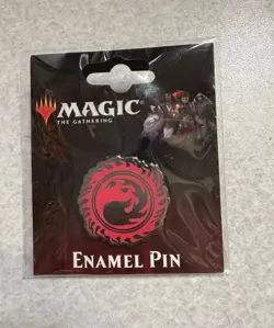 Set Of 5 Magic the Gathering Card Game Mana Logo Metal Enamel Pins NEW UNUSED - Image 4