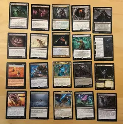 Magic The Gathering Lot Of 20 Black Cards Including Rares and Mythics NM - Image 1