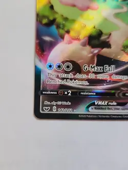Pokemon TCG Snorlax VMAX Holo Ultra Rare Card Sword & Shield Base Set 142/202 - Image 5