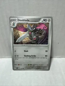 2023 Pokemon TCG Doublade 132 Paradox Rift Reverse Holo Card NM+ - Image 1