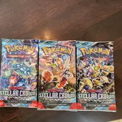 Pokemon Stellar Crown Booster Pack 10 Cards / Pack Random Art - SEALED - 3 Packs - Image 1