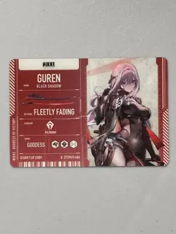 Guren - Goddess of Victory: Nikke Silver Plastic Card - Image 2