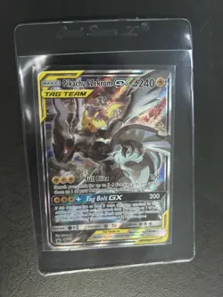Pikachu & Zekrom GX SM168 Tag Team Sun & Moon Promo Holo Card Ungraded - Image 1