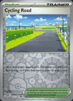 Cycling Road 157/165 reverse-Holo Scarlet & Violet 151 Mint Pokemon Card - Image 1