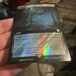 Temple of Deceit (Extended Art) (Surge Foil) Fallout MTG R - Image 2