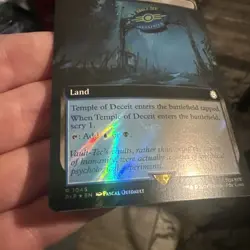 Temple of Deceit (Extended Art) (Surge Foil) Fallout MTG R - Image 3