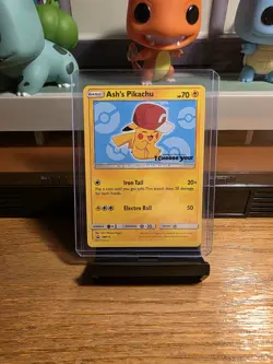 Ashs Pikachu Promo SM113 Pokemon Card - Image 1