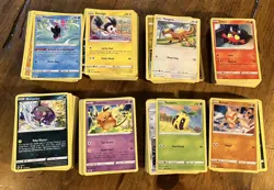 55 x POKEMON CARDS BUNDLE BULK - 5 x RARE *AND* 5 EXTRA HALO/REVERSE!!! - JOBLOT - Image 1