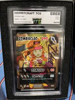 ZombieCleo Collector's Edition Hermitcraft TCG Card Limited Signed Edition - Image 2