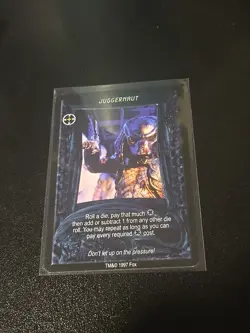 JUGGERNAUT - Aliens Predator CCG Rare Card Fox Premiere VTG 1997 - Image 1